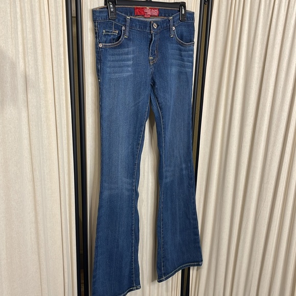 GUESS- 81 STRETCH FLARED JEANS SIZE 28 - Picture 2 of 12
